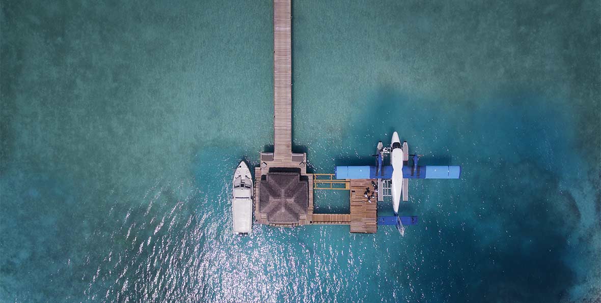 arrival jetty del Vakkaru Maldives