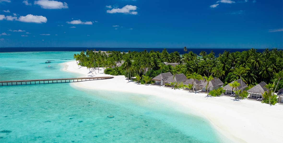 la playa de Baglioni Resort Maldives