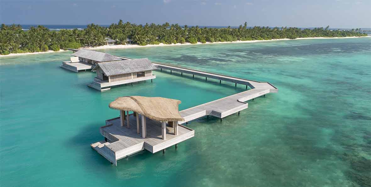 muelle de llegada a la isla de The Residence Maldives at Dhigurah