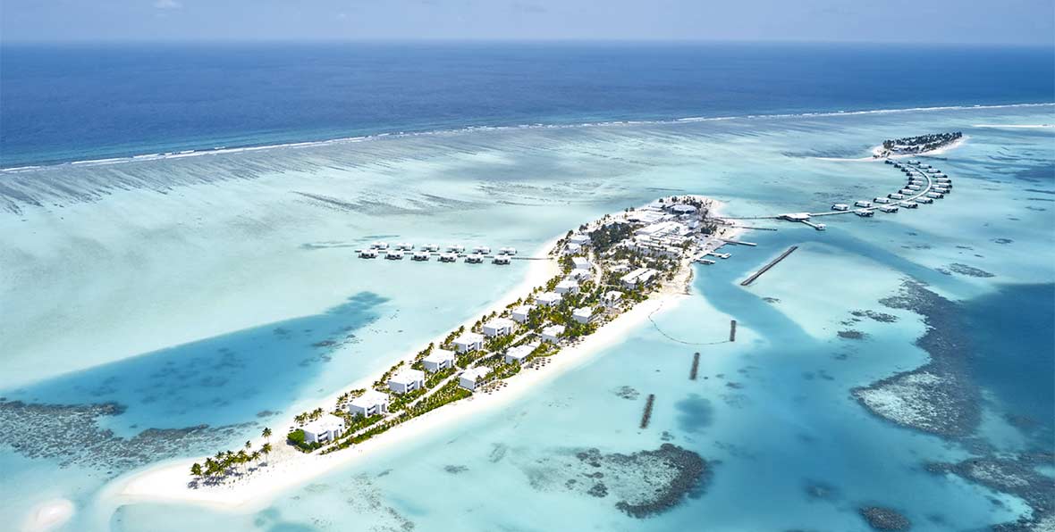 vista aerea de Riu Palace Maldives