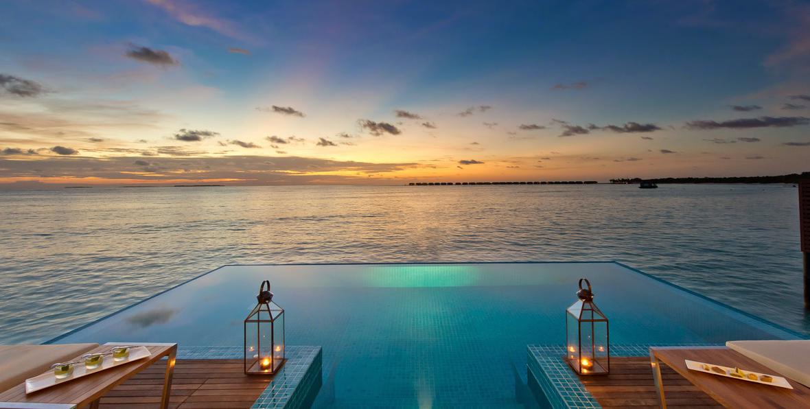 vista del oceano en Hideaway Beach Resort maldives