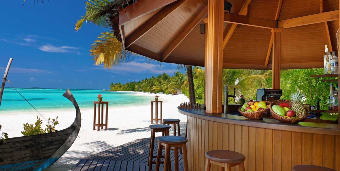 bar de la playa en Sheraton Maldives