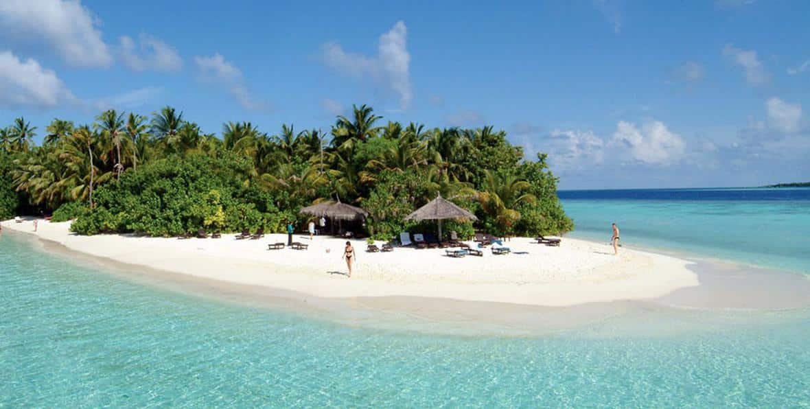 Playa blanca de Vilamendhoo Island Resort