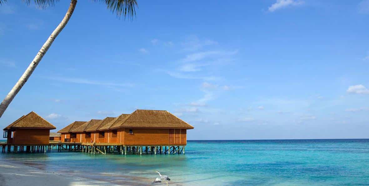 Vista e las villas en Vilamendhoo Island Resort